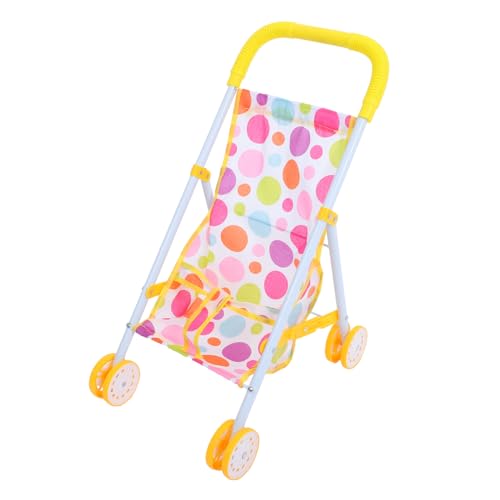 HONMEET Kinderwagen Spielzeug Puppenkinderwagen Puppenwagen Für Ädchen Faltbarer Puppenbuggy Mit Stabilem Rahmen Ideal Für Rollenspiele Und Kreative Spielstunden Kinderwagen Für Puppen Und Stofftiere von HONMEET