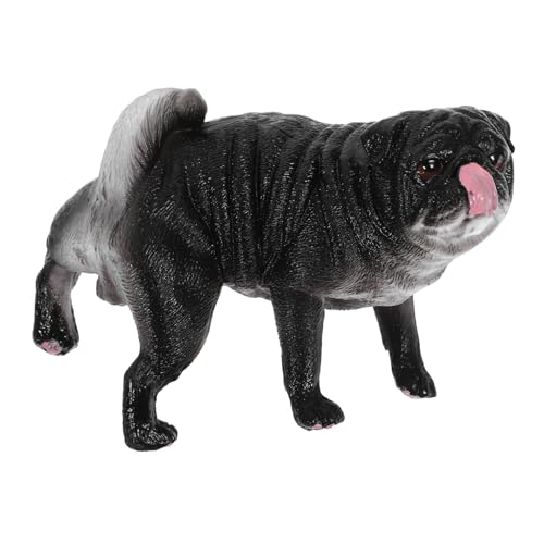 HONMEET Hundespielzeug Realistische Mops Hundefigur Dekorative Tierfigur Für Und Sammler Lustige Cartoon Hundeskulptur Perfektes Für Hundeliebhaber Bulldogge Figur von HONMEET