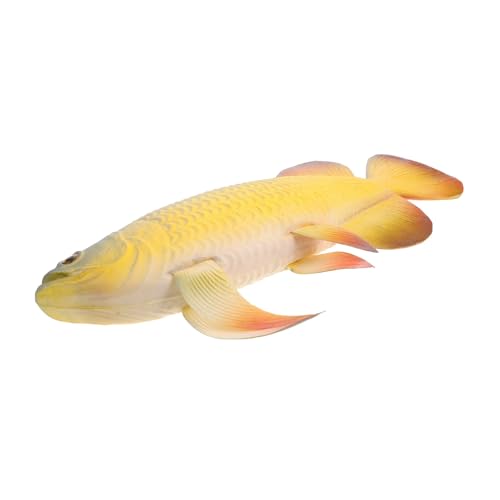 HONMEET Realistische Kleine Deko Fischfigur Goldener Arowana mit Lifelike Design Vielseitig als Filmrequisite und Küchen Dekoration für Innenräume und Fotografie HONMEET Realistische Kleine Deko Fischfigur Goldener Arowana mit Lifelike Design Vielseitig als Filmrequisite und Küchen Dekoration für Innenräume und Fotografie von HONMEET