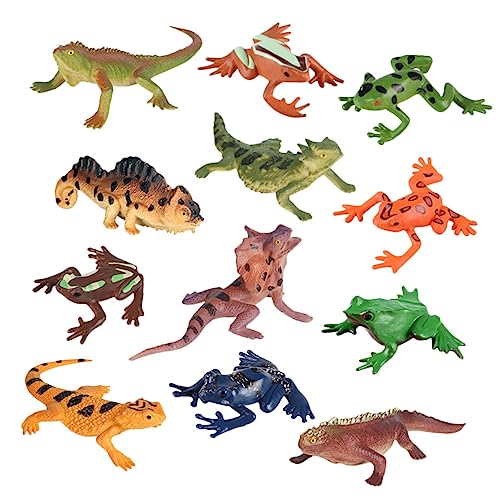 HONMEET Tierfiguren Set Figuren Realistische Waldtierfiguren Set Regenwald Tiere Spielzeug Miniatur Tierspielzeug Tierstatuen Für Kinder Lernspielzeug Tortenaufsätze Geburtstags Und von HONMEET