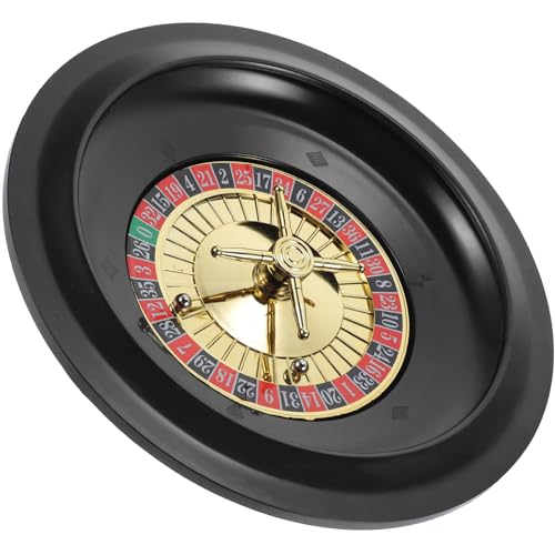 HONMEET Russisches Roulette Rouletterad bastelzeug Spielprop Ludo brettspiel Poker Prop Rad bretspiele Tabletop-Roulette Pokertisch drehteller Pokerrad für die Party Tischspielrad Plastik von HONMEET