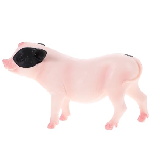 HONMEET Schweinefigurenmodell Bauernhoftierstatue Mini-tierskulptur Rosa Schweinefiguren Miniatur-schweinchenfiguren Simulation Realistischer Schweinefiguren Kleines Schweinemodell Plastik von HONMEET