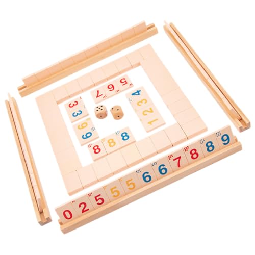 HONMEET Shut The Box Würfelspiel Holzbrett für Erwachsene und Interaktives Partyspiel Lernspiel für Addition Tragbares Brettspiel für Zuhause Bar Camping HONMEET Shut The Box Würfelspiel Holzbrett für Erwachsene und Interaktives Partyspiel Lernspiel für Addition Tragbares Brettspiel für Zuhause Bar Camping von HONMEET