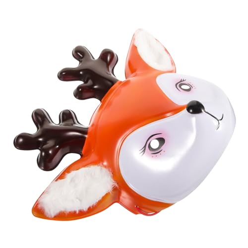 HONMEET Sika Deer Dragon Tier Deer Head Party Dress Up halloween masken halloweenmaske Elch-Kostümmaske Tierkostüm Maskerade Tiermaske für Party Kunststofffilz von HONMEET