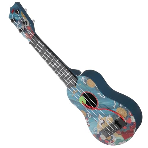 HONMEET Simulation Gitarre Imitiertes Gitarrenspiel Minispielzeug Für Kinder Gitarre Für Kinder Elektronische Spielzeuggitarre Musikspielzeug Kindergitarre Kinder-Ukulele Blue Plastik von HONMEET