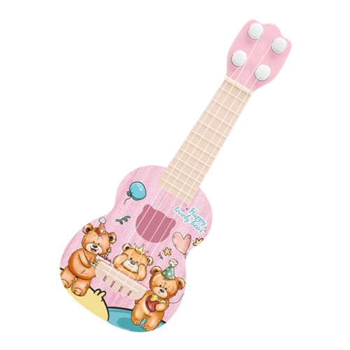 HONMEET Simulation Gitarre Kinderspielzeug Mini-Ukulele-Spielzeug Für Kinder Kinderinstrument Spielzeug Kleinkind Musikinstrument Spielzeug Ukulele-Spielzeug Für Die Frühe Bildung Plastik von HONMEET