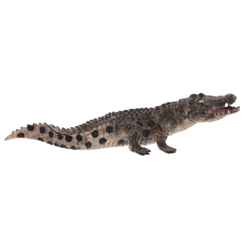 HONMEET Simulation Krokodil Alligatoren Alligatorpuppe Lernspielzeug Für Jungen Realistische Actionfiguren Alligatorspiel Alligator Hundespielzeug Kunststoff-Alligator Plastikpferde PVC von HONMEET