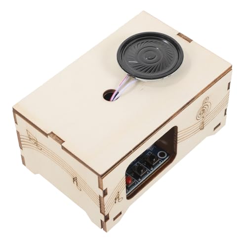 HONMEET Sound Recorder Holzmodell Handgefertigtes DIY Music Box Spielzeug DIY Phonograph Holzverzierung von HONMEET