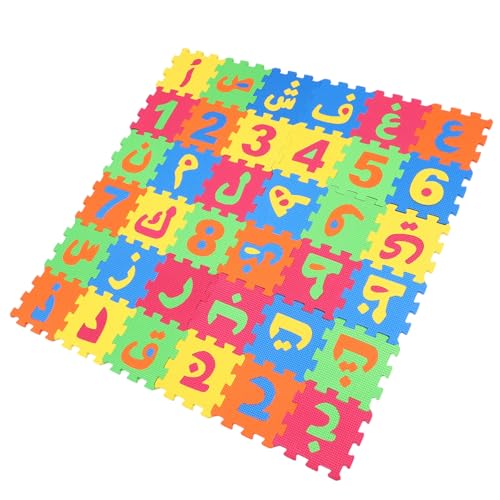 HONMEET Spielmatte Aus Eva Schaumstoff Für Kleinkinder rutschfeste Puzzlematte Mit Arabischen Buchstaben Schadstofffrei Vielseitig Einsetzbar Babydecke Bodenkissen Und von HONMEET