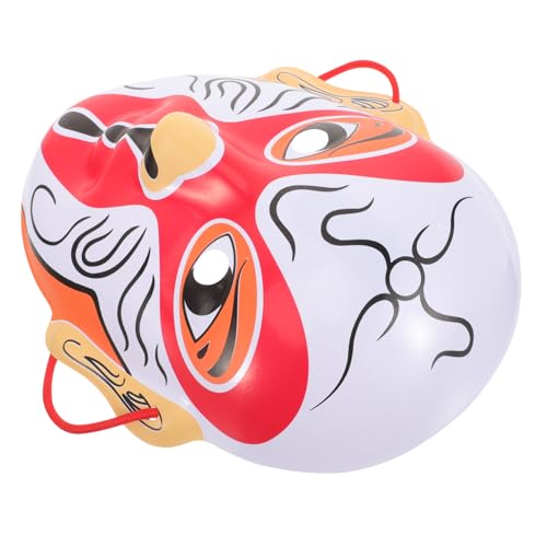 HONMEET Traditionelle Maske Traditionelle Chinesische Maske Tragbare Partymaske Maskenstütze Dekorative Cosplay-maske Dekorative Partymaske Maskendekor Cosplay-versorgung Colorful Plastik von HONMEET