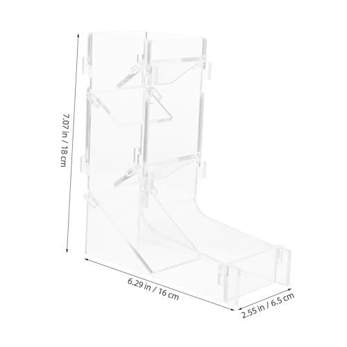 HONMEET Tragbarer Würfelturm aus Robustem Acryl Transparenter Dice Rolling Tower für Tischspiele Fairer Würfelwurf Leicht und Reisetauglich für Brettspielzubehör HONMEET Tragbarer Würfelturm aus Robustem Acryl Transparenter Dice Rolling Tower für Tischspiele Fairer Würfelwurf Leicht und Reisetauglich für Brettspielzubehör von HONMEET