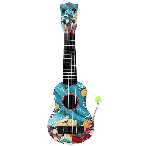 HONMEET Ukulele Für Kinder Ukulele Für Anfänger Kinder Gitarrenspielzeug Ukulele-Spielzeug Für Die Frühe Bildung Ukulele Für Die Schule Kleinkind Gitarre Ukulele-Modell Blue Plastik von HONMEET