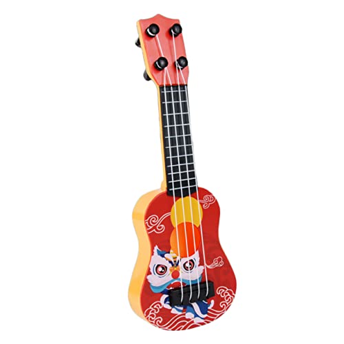 HONMEET Ukulele Spielzeug für Kinder Gitarre für Kinder im Alter von 5-9 Jahren Kinderspielzeug kindergitarre Gitarren Spielzeuge Mini-Zubehör für Puppen Minigitarre für Kinder Abs rot von HONMEET