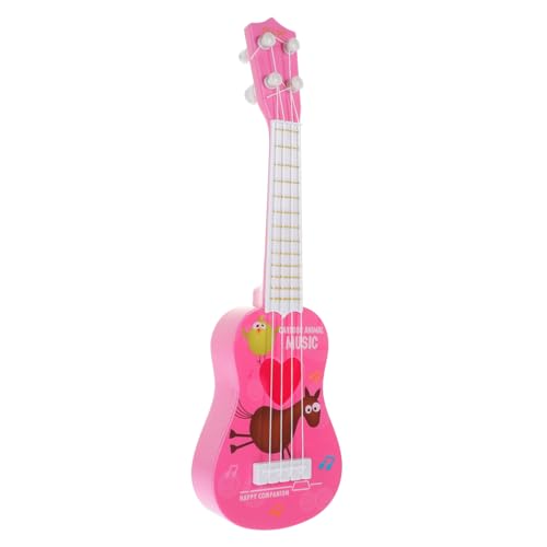 HONMEET Ukulele für Kinder Ukulele-Musikinstrument Tenor-Ukulele kleine Ukulele kinderinstrumente Kinder musikinstrumente Mini-Ukulele Kleinkind Musikinstrument Spielzeug Plastik Rosa von HONMEET