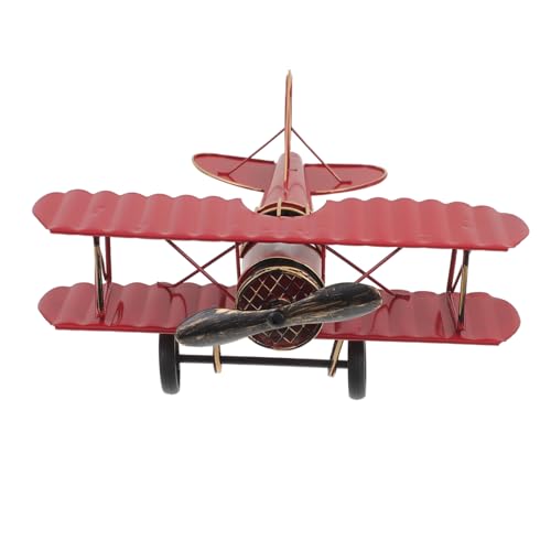 HONMEET Vintage Eisen Flugzeug Modell Handgefertigtes Tisch Ornament Antik Optik Stabile Dekoration Für Wohnräume Schreibtisch Oder von HONMEET