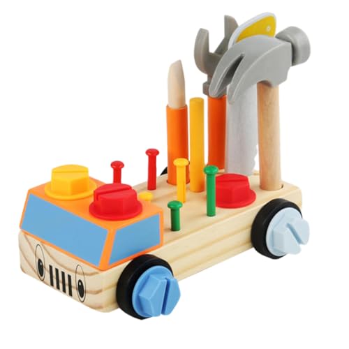 HONMEET Werkzeugkasten Holzspielzeug Schraubendreher Brett Lernspielzeug zur Kreativität Problemlösung und für Vorschulkinder Jungen Mädchen HONMEET Werkzeugkasten Holzspielzeug Schraubendreher Brett Lernspielzeug zur Kreativität Problemlösung und für Vorschulkinder Jungen Mädchen von HONMEET