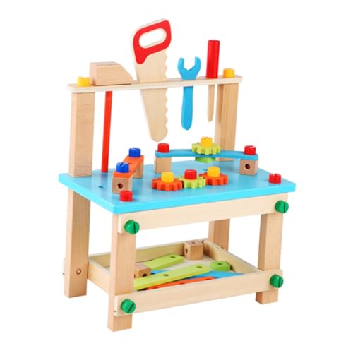 HONMEET Werkzeugstuhl aus Holz Kreatives Lernspielzeug zum Zusammenschrauben und Auseinanderbauen Bunte Farben Robust und Langlebig Fördert Frühe Bildung und Motorische Fähigkeiten HONMEET Werkzeugstuhl aus Holz Kreatives Lernspielzeug zum Zusammenschrauben und Auseinanderbauen Bunte Farben Robust und Langlebig Fördert Frühe Bildung und Motorische Fähigkeiten von HONMEET