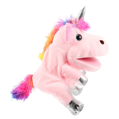 HONMEET üsch Einhorn Handpuppe Für Interaktives Geschichtenerzählen Mit Weichem Material Ideal Für Kreative Rollenspiele Und Fantasie Abenteuer von HONMEET