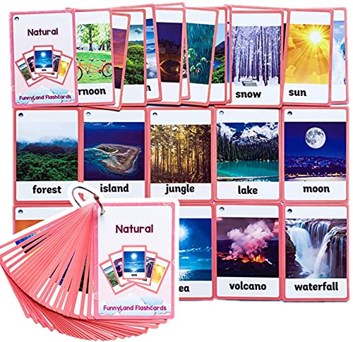 HONTOUSIP 23 Stück natürliche Lernkarten für Kleinkinder, spezielle Lernroutine-Karten-Set, perfekt für Kindergärtner/Lehrer/Autismus-Therapeuten (11 x 7,6 cm) von HONTOUSIP