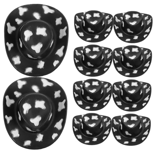 HOODANCOS 10 Stück Teiliges Mini Western Cowgirl Hüte Kleine Plastik Miniaturhüte für Puppenhaus Dekoration Niedliche Winzige Hüte für Puppen DIY Partyaccessoires HOODANCOS 10 Stück Teiliges Mini Western Cowgirl Hüte Kleine Plastik Miniaturhüte für Puppenhaus Dekoration Niedliche Winzige Hüte für Puppen DIY Partyaccessoires von HOODANCOS