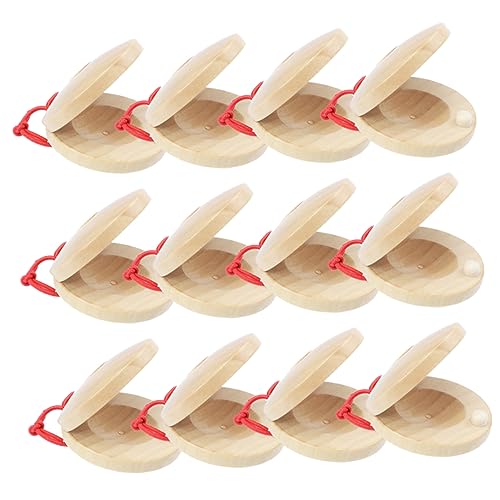 HOODANCOS 12 Stck Teiliges Holz Kastagnetten für Robustes Fingerinstrument aus Natürlichem Holz Sichere Musikinstrumente für Frühe Musikerziehung Langlebig und Handfreundlich als HOODANCOS 12 Stck Teiliges Holz Kastagnetten für Robustes Fingerinstrument aus Natürlichem Holz Sichere Musikinstrumente für Frühe Musikerziehung Langlebig und Handfreundlich als von HOODANCOS