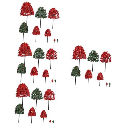 HOODANCOS 152 STK Modell-Sandtisch Artificial Tree Home Decor Modellzug Miniaturbäume Modell bäume Baumbaumodell Mini-Bäume zum Basteln Dioramenbedarf kleine Bäume Feengarten Zubehör Plastik von HOODANCOS