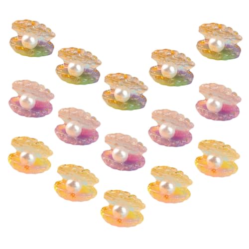 HOODANCOS 16 Stück Teiliges Leuchtende Muscheln mit Perlen Handliche Resin Deko für DIY Schmuck und Aquarium Farbverlaufend für Kreative Bastelprojekte und Wohnraumgestaltung HOODANCOS 16 Stück Teiliges Leuchtende Muscheln mit Perlen Handliche Resin Deko für DIY Schmuck und Aquarium Farbverlaufend für Kreative Bastelprojekte und Wohnraumgestaltung von HOODANCOS