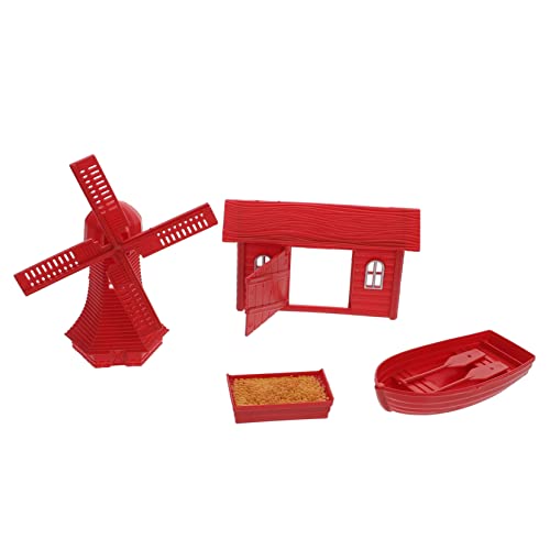 HOODANCOS PVC 16pc Bauernhaus Zubehör Modell Miniatur Bauernhof Szene Set Realistische Detaillierte Für Jungen Und Mädchen Spielzeug von HOODANCOS