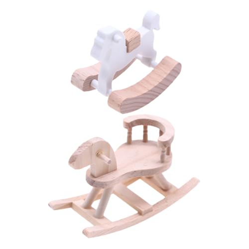 HOODANCOS 2 Stück Holzpferd Modell Schaukelpferd Statue Mini Puppenhaus Zubehör Schaukelpferd Holzmalerei Ornamente Pferdefiguren Schaukelpferd Sammlerstück Schaukelpferd HOODANCOS 2 Stück Holzpferd Modell Schaukelpferd Statue Mini Puppenhaus Zubehör Schaukelpferd Holzmalerei Ornamente Pferdefiguren Schaukelpferd Sammlerstück Schaukelpferd von HOODANCOS