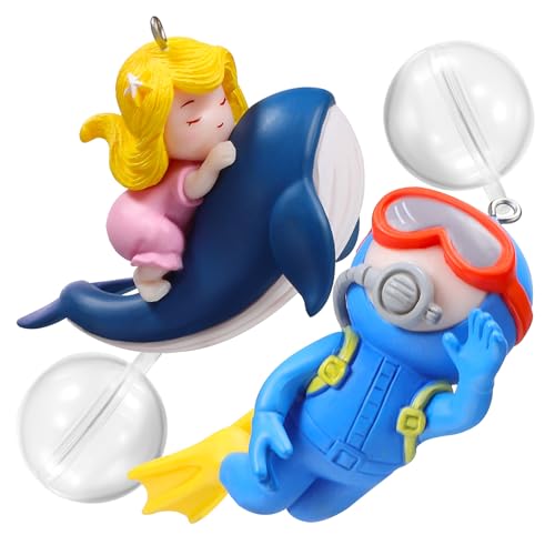 HOODANCOS 2 Stück Teiliges Aquarium Deko Schwimmende Taucherfiguren Bunte PVC Figuren für Fischbecken und Tropische Aquarien Schwimmende Aquarium Ornamente Vielseitig für Teich und HOODANCOS 2 Stück Teiliges Aquarium Deko Schwimmende Taucherfiguren Bunte PVC Figuren für Fischbecken und Tropische Aquarien Schwimmende Aquarium Ornamente Vielseitig für Teich und von HOODANCOS