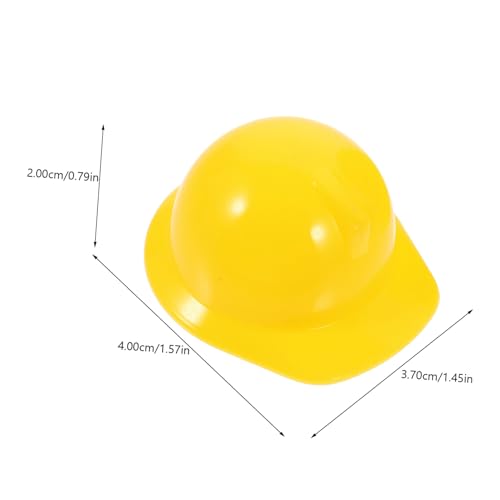 HOODANCOS 20 Stück Bauhelm Miniatur Sicherheitshelm Puppenaccessoire Haustierhut Partydekoration Vielseitig für Outdoor und DIY Bastelbedarf Gelb HOODANCOS 20 Stück Bauhelm Miniatur Sicherheitshelm Puppenaccessoire Haustierhut Partydekoration Vielseitig für Outdoor und DIY Bastelbedarf Gelb von HOODANCOS
