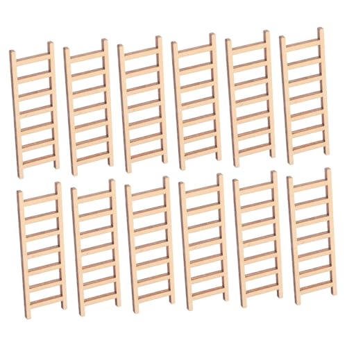 HOODANCOS 20 Stück Teiliges Miniatur Holzleiter Deko Kleine Leiter Modelle für Landschaft Handliche Holztreppe als Mikro Landschaftsanhänger und Fotorequisite für DIY Feengarten Dekoration HOODANCOS 20 Stück Teiliges Miniatur Holzleiter Deko Kleine Leiter Modelle für Landschaft Handliche Holztreppe als Mikro Landschaftsanhänger und Fotorequisite für DIY Feengarten Dekoration von HOODANCOS