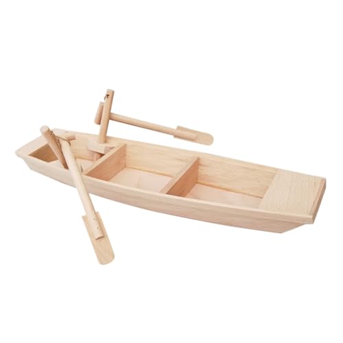 HOODANCOS 2st Schiffsmodell Aus Holz Skulptur Einer Bootsstatue Mini-puzzles Für Erwachsene Wohnkultur Bausätze Klein Modelle Für Erwachsene Holzbootmodell Paddel Hölzern Kanu Segelboot 3D von HOODANCOS