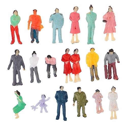 HOODANCOS 300 STK Charaktermodell Fee Mini-Menschen bemalte Miniaturen Bausatz Mini menschliche Figur schaufensterpuppe maneküre- Set Menschen Figur Modell gefälschtes Menschenmodell Plastik von HOODANCOS