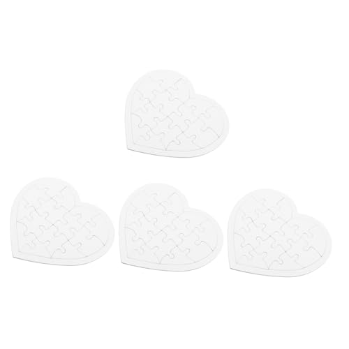 HOODANCOS 4 Sätze Herzförmiges Blanko Puzzle zum Ausmalen DIY Bastelset Kreative Lernspiele Hand Auge koordination Malmaterialien für Jungen Mädchen HOODANCOS 4 Sätze Herzförmiges Blanko Puzzle zum Ausmalen DIY Bastelset Kreative Lernspiele Hand Auge koordination Malmaterialien für Jungen Mädchen von HOODANCOS
