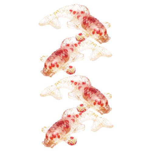 HOODANCOS 4 Stück Teiliges Kleine Kristall Koi Fisch Figuren aus Weißem mit Glas und Goldfolie Dekorative Tischornamente Natürliche Glücksbringer für Wohn und Arbeitsräume HOODANCOS 4 Stück Teiliges Kleine Kristall Koi Fisch Figuren aus Weißem mit Glas und Goldfolie Dekorative Tischornamente Natürliche Glücksbringer für Wohn und Arbeitsräume von HOODANCOS
