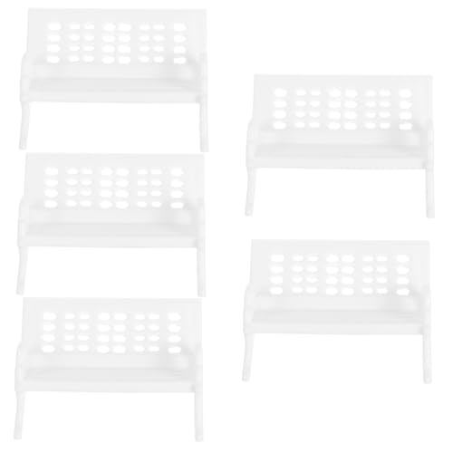 HOODANCOS 5 Stück Teiliges Miniatur Puppenbankstuhl Kunststoff Kleine Puppenhausstühle Leicht Tragbar Elegantes Minimalistisches Design für Kreative Tisch Landschaftsdekorationen HOODANCOS 5 Stück Teiliges Miniatur Puppenbankstuhl Kunststoff Kleine Puppenhausstühle Leicht Tragbar Elegantes Minimalistisches Design für Kreative Tisch Landschaftsdekorationen von HOODANCOS