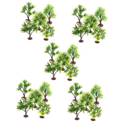 HOODANCOS 50 Stück Mikro Landschaftspflanzen Künstlicher Baum Miniaturen Gründekor Künstlicher Baum Miniatur Spielzeug Perlit Für Pflanzen Auto Dekor Grünes Dekor Mini von HOODANCOS