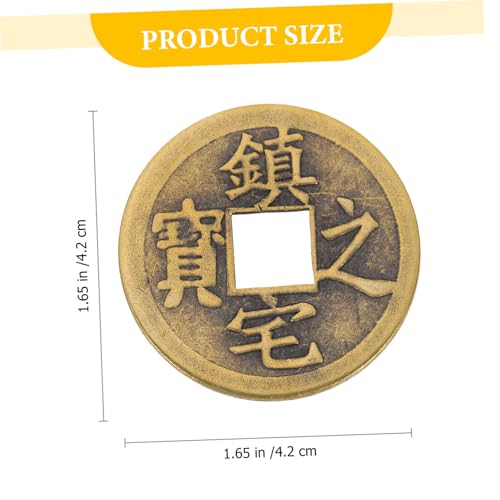 HOODANCOS 6 Stück Teiliges Antike Kupfermünzen Anhänger Chinesische Feng Shui Münzen für Dekoration Basteln DIY Glücksbringer Chinesischer Knoten Wohn und Autodekor HOODANCOS 6 Stück Teiliges Antike Kupfermünzen Anhänger Chinesische Feng Shui Münzen für Dekoration Basteln DIY Glücksbringer Chinesischer Knoten Wohn und Autodekor von HOODANCOS