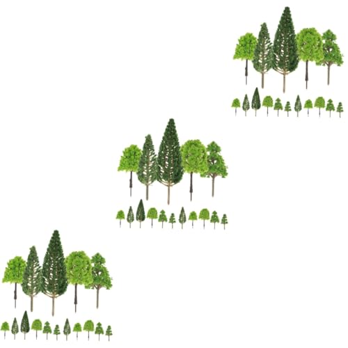 HOODANCOS 90 STK Mikrolandschaftssimulationsbaum Bäume für die Modelleisenbahn Mini-Gartendekoration Mini-Dekor Artificial Tree Miniaturbaum Sandtischbaummodell Simulationsbaummodell Plastik von HOODANCOS