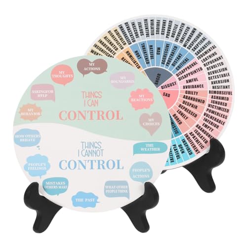 HOODANCOS Gefühlsrad-dekorationsset Emotionsdiagramm Bürodekor Einzigartiges Wohndekorprodukt von HOODANCOS