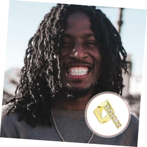 HOODANCOS Hip Hop Zähne Grill Zierstück Einzahn Goldfarben mit Strass Leicht Robust für Partys Cosplay Halloween und Musik Events Stilvolles Accessoire für Persönliche Ausdruckskraft HOODANCOS Hip Hop Zähne Grill Zierstück Einzahn Goldfarben mit Strass Leicht Robust für Partys Cosplay Halloween und Musik Events Stilvolles Accessoire für Persönliche Ausdruckskraft von HOODANCOS