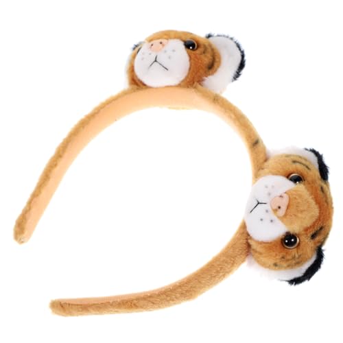 HOODANCOS Leichtes Tiger Haarband Plüsch Tierohren Stirnband Party Foto Requisite Cosplay Kostüm Zubehör für Wald und Dschungelthemen Veranstaltungen HOODANCOS Leichtes Tiger Haarband Plüsch Tierohren Stirnband Party Foto Requisite Cosplay Kostüm Zubehör für Wald und Dschungelthemen Veranstaltungen von HOODANCOS