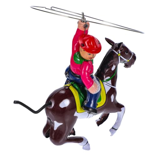 HOODANCOS Nostalgisches Wind up Blechspielzeug Cowboy Pferd mit Uhrwerkfunktion Langlebiges Metallspielzeug ohne Batterie Lustiges Geschenk für Sammler HOODANCOS Nostalgisches Wind up Blechspielzeug Cowboy Pferd mit Uhrwerkfunktion Langlebiges Metallspielzeug ohne Batterie Lustiges Geschenk für Sammler von HOODANCOS