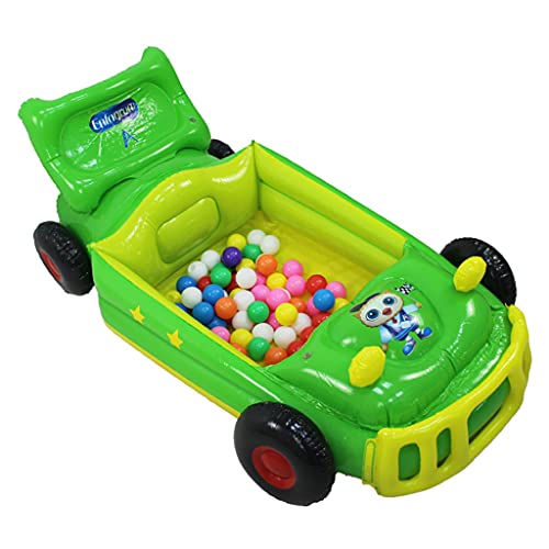 HOOLRZI 47 Zoll Aufblasbares Spielzeugauto Für Den Innenbereich Robust PVC Schwimmer Für Babys Jungen Und Mädchen Interaktives Aufsitzauto Auslaufsicher Doppelt Für Va Große Kinder Aufsitzspielzeug von HOOLRZI