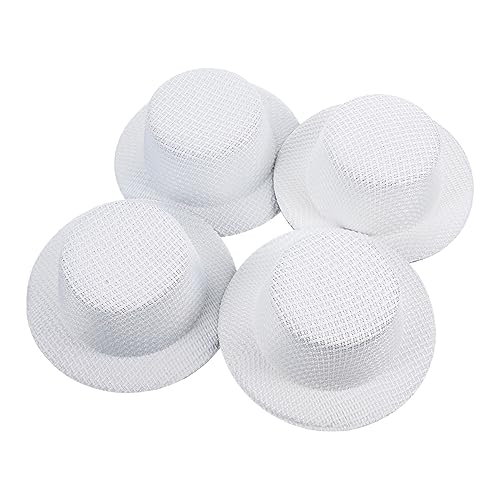 HOOTNEE 4 Stück Mini-Hut Bastelmützen Selber Machen Haustierhüte Verkleiden Sie Zylinder Mexikanischer Mini-clownhut -Clown-Hut Weiß Hut Mit Breiter Krempe Wenig Frisch Stoff HOOTNEE 4 Stück Mini-Hut Bastelmützen Selber Machen Haustierhüte Verkleiden Sie Zylinder Mexikanischer Mini-clownhut -Clown-Hut Weiß Hut Mit Breiter Krempe Wenig Frisch Stoff von HOOTNEE