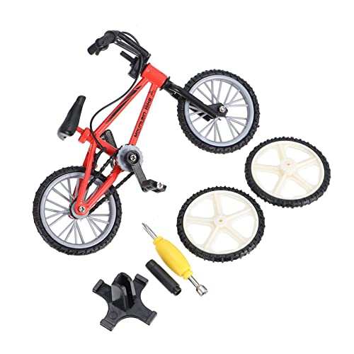 HOOTNEE 1 Satz Fingerrad Miniatur-Fahrradmodell Finger Fahrrad Fingerfahrräder Schaukelspielzeug Minisport Spielzeug für Kinder kinderspielzeug Finger-Mini-Fahrrad Desktop-Bike Plastik rot von HOOTNEE