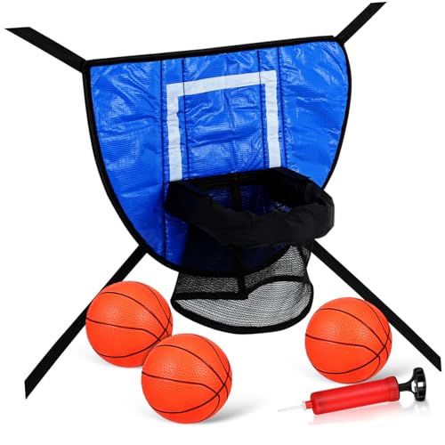 HOOTNEE 1satz Basketballkorb Für Trampoline Verstellbarer Basketballstand Für Mädchen Indoor Und Outdoor Basketball Pumpe Langlebig Und Platzsparend Trampolin-zubehör Für Spiel Und HOOTNEE 1satz Basketballkorb Für Trampoline Verstellbarer Basketballstand Für Mädchen Indoor Und Outdoor Basketball Pumpe Langlebig Und Platzsparend Trampolin-zubehör Für Spiel Und von HOOTNEE