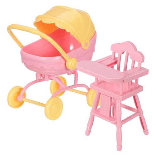 HOOTNEE 1satz Miniatur Puppenwagen Mit Hochstuhl Für Mädchen Realistischer Spielzeug Kinderwagen Für Kleinkinder Hochwertiges Abs-Material Für Fantasievolles Spielen Und Reisen HOOTNEE 1satz Miniatur Puppenwagen Mit Hochstuhl Für Mädchen Realistischer Spielzeug Kinderwagen Für Kleinkinder Hochwertiges Abs-Material Für Fantasievolles Spielen Und Reisen von HOOTNEE