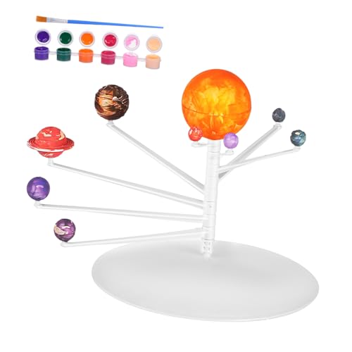 HOOTNEE 1 Satz Modellbausatz Sonnensystem planetarisch Sonnensystemmodell für Kugeln des Sonnensystems planetensystem Modell Solarsystem Modell Planetenmodell Weltraumgeschenke Abs von HOOTNEE